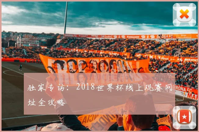 独家专访：2018世界杯线上观赛网址全攻略